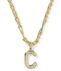 Kendra Scott Bubble Gold Letter Short Initial Pendant Necklace