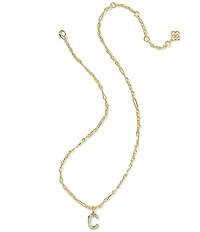 Kendra Scott Bubble Gold Letter Short Initial Pendant Necklace