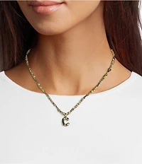 Kendra Scott Bubble Gold Letter Short Initial Pendant Necklace