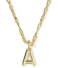 Kendra Scott Bubble Gold Letter Short Initial Pendant Necklace