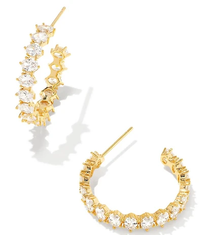 Kendra Scott Cailin Crystal Hoop Earrings