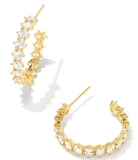 Kendra Scott Cailin Crystal Hoop Earrings