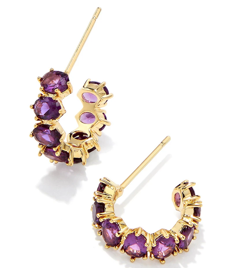 Kendra Scott Cailin Crystal Huggie Hoop Earrings