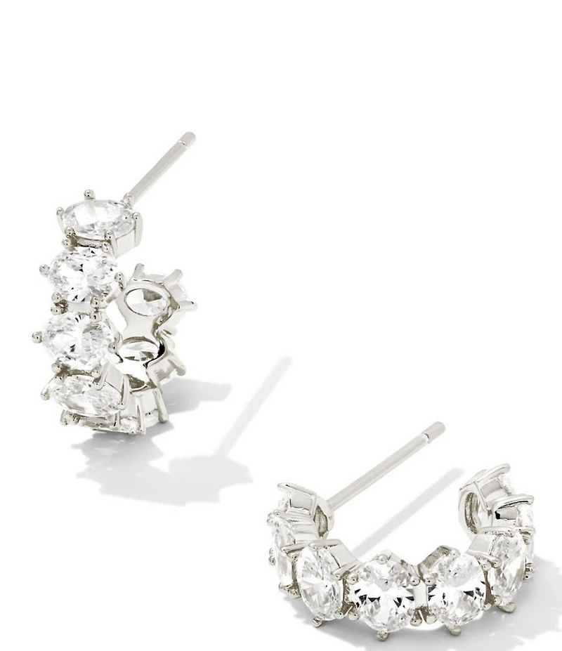 Kendra Scott Cailin Crystal Huggie Hoop Earrings