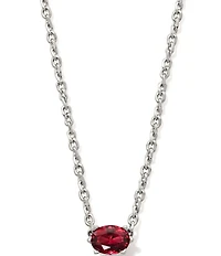 Kendra Scott Cailin Crystal Silver Short Pendant Necklace