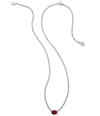 Kendra Scott Cailin Crystal Silver Short Pendant Necklace