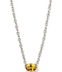 Kendra Scott Cailin Crystal Silver Short Pendant Necklace