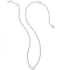 Kendra Scott Cailin Crystal Silver Short Pendant Necklace