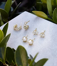 Kendra Scott Cailin Crystal Silver Stud Earrings