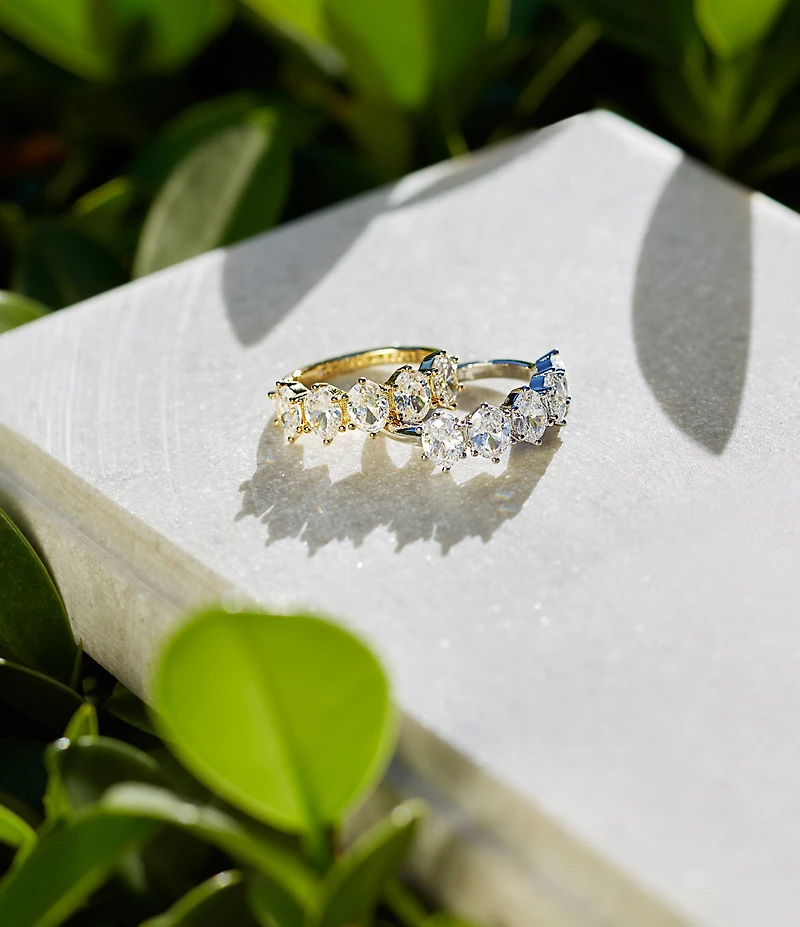 Kendra Scott Cailin Silver Crystal Band Ring