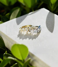Kendra Scott Cailin Silver Crystal Band Ring