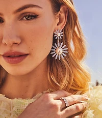 Kendra Scott Cailin Silver Crystal Band Ring