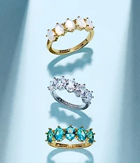 Kendra Scott Cailin Silver Crystal Band Ring