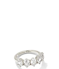 Kendra Scott Cailin Silver Crystal Band Ring