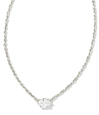 Kendra Scott Cailin Silver Crystal Short Pendant Necklace