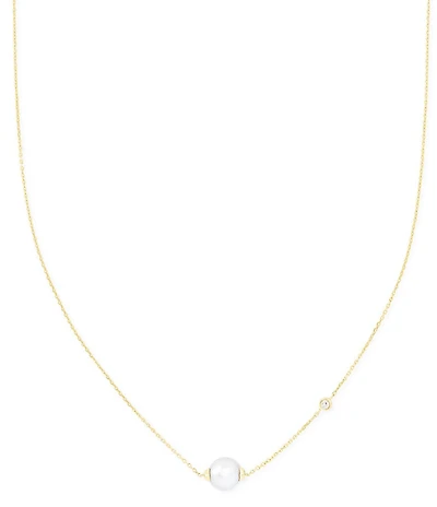 Kendra Scott Cathleen 14K Yellow Gold Short Pearl Pendant Necklace