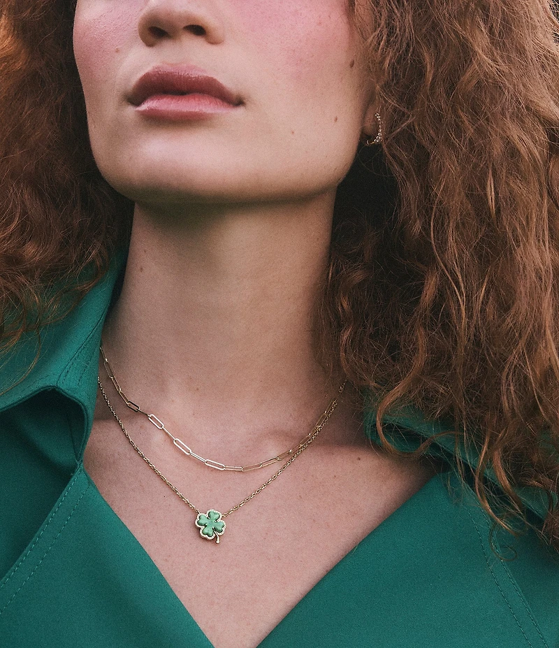 Kendra Scott Clover Short Pendant Necklace