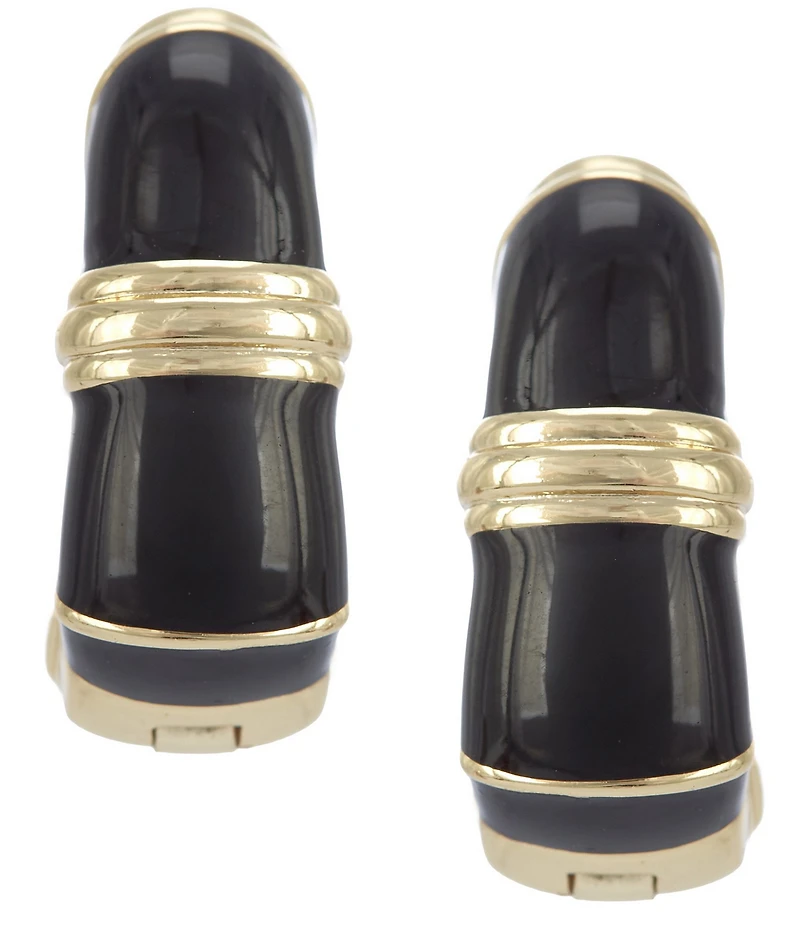 Kendra Scott Courtney Game Day Enamel Huggie Hoop Statement Earrings