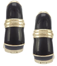 Kendra Scott Courtney Game Day Enamel Huggie Hoop Statement Earrings
