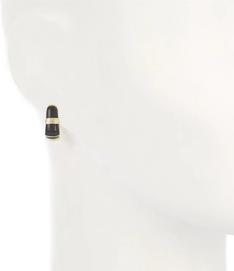 Kendra Scott Courtney Game Day Enamel Huggie Hoop Statement Earrings
