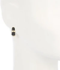 Kendra Scott Courtney Game Day Enamel Huggie Hoop Statement Earrings