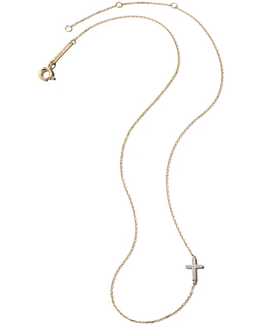 Kendra Scott Cross 14k Yellow Gold Strand Necklace