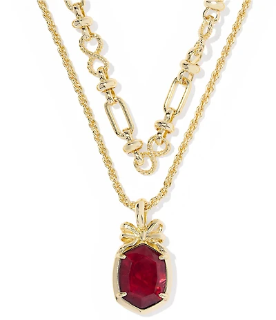 Kendra Scott Daphne Bow Short Multi-Strand Necklace