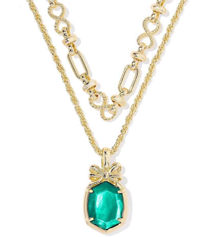 Kendra Scott Daphne Bow Short Multi-Strand Necklace