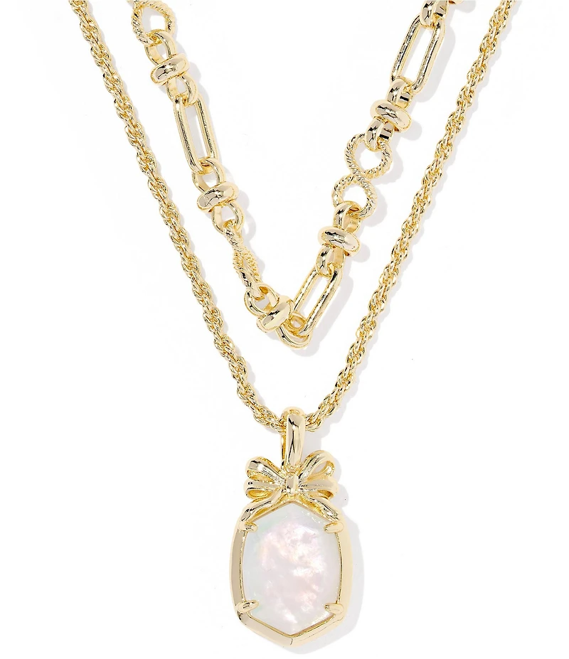 Kendra Scott Daphne Bow Short Multi-Strand Necklace