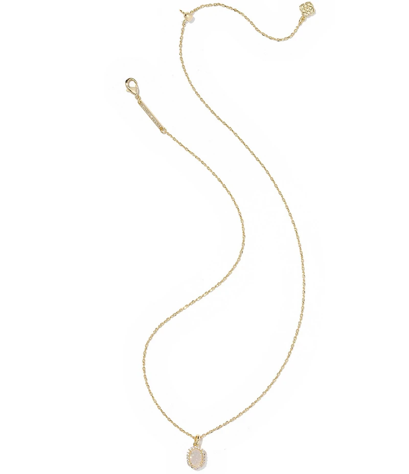 Kendra Scott Daphne Crystal Frame Short Pendant Necklace