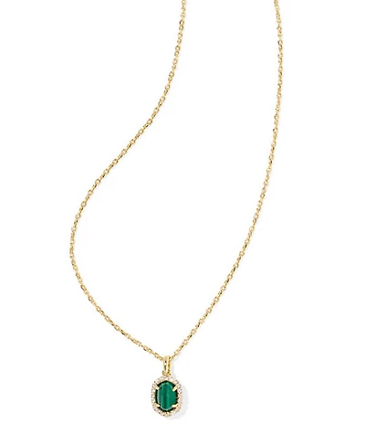Kendra Scott Daphne Crystal Frame Short Pendant Necklace