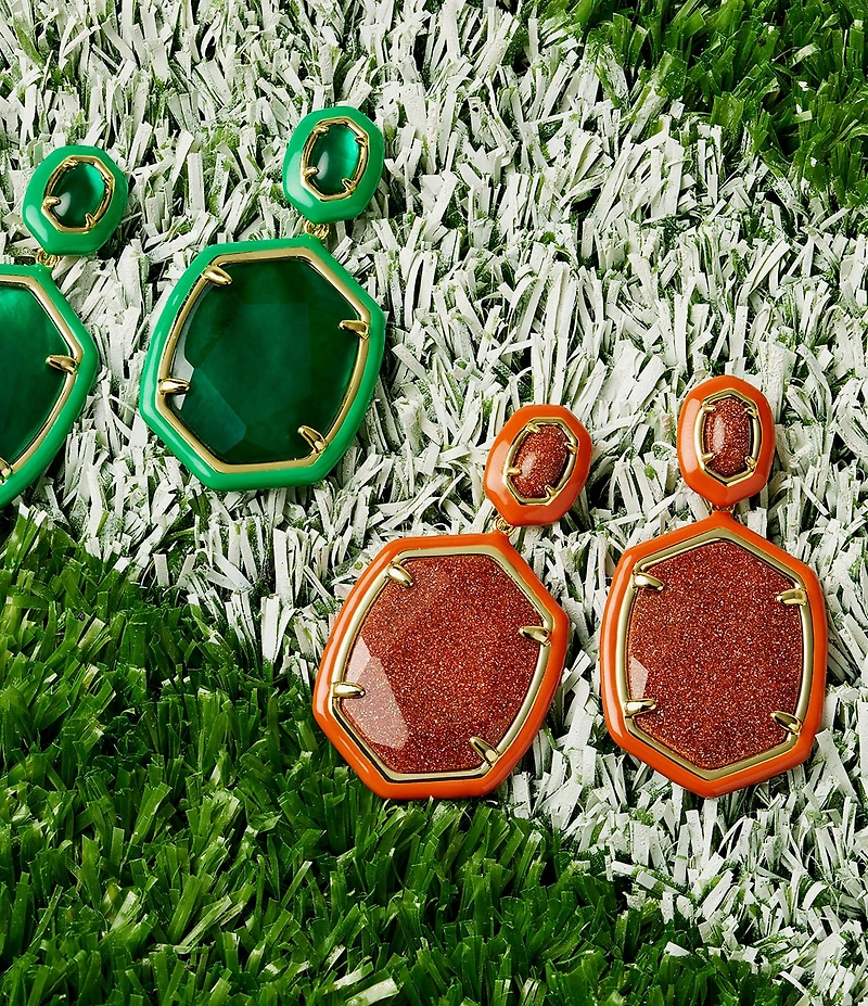 Kendra Scott Daphne Enamel Frame Drop Earrings