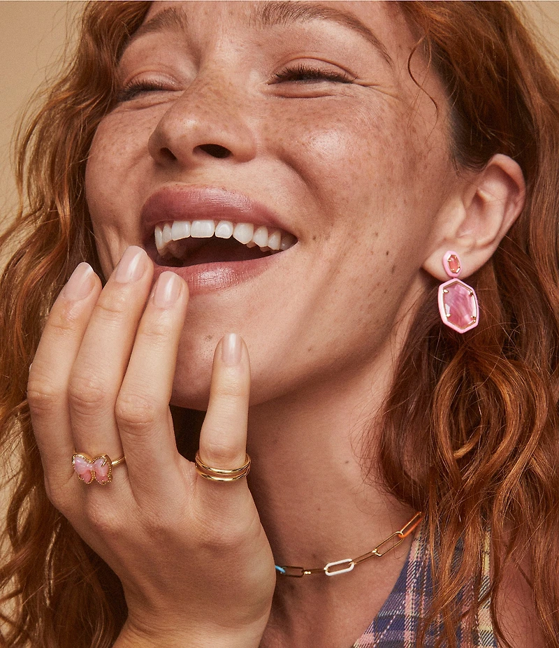Kendra Scott Daphne Enamel Frame Drop Earrings