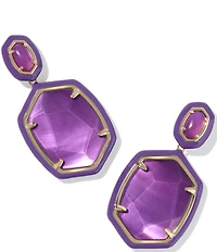 Kendra Scott Daphne Enamel Frame Drop Earrings