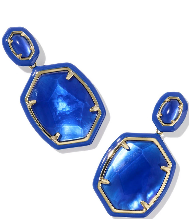 Kendra Scott Daphne Enamel Frame Drop Earrings