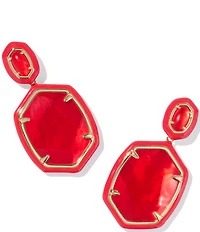 Kendra Scott Daphne Enamel Frame Drop Earrings