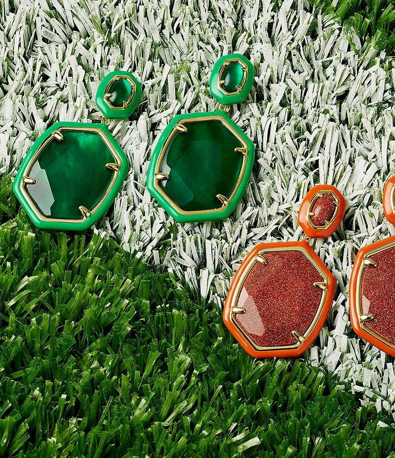 Kendra Scott Daphne Enamel Frame Drop Earrings