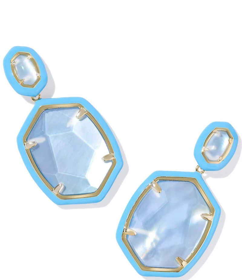 Kendra Scott Daphne Enamel Frame Drop Earrings