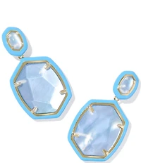 Kendra Scott Daphne Enamel Frame Drop Earrings