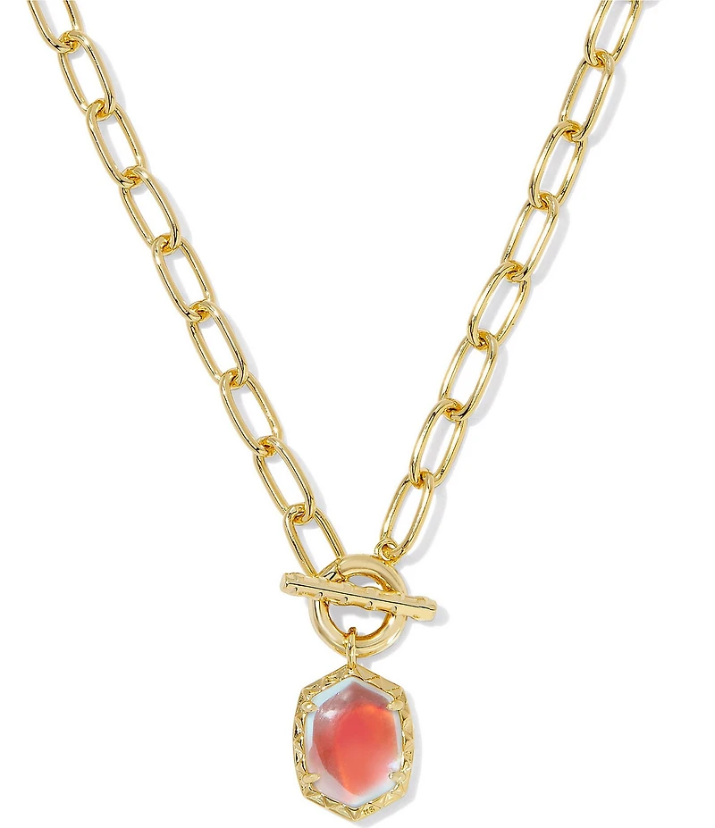 Kendra Scott Daphne Link & Chain Collar Short Pendant Necklace