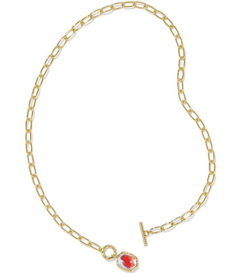 Kendra Scott Daphne Link & Chain Collar Short Pendant Necklace