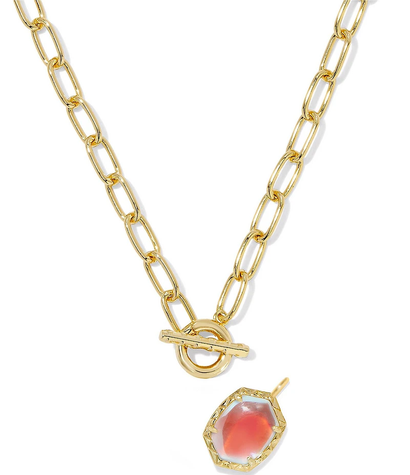 Kendra Scott Daphne Link & Chain Collar Short Pendant Necklace