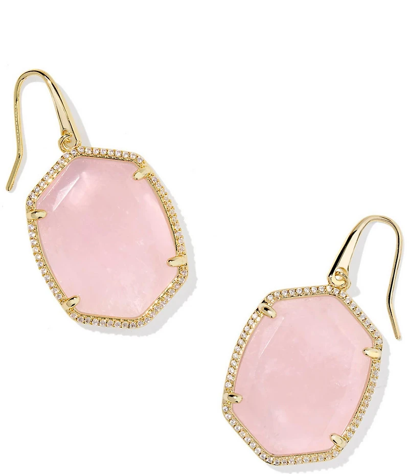 Kendra Scott Daphne Pave Frame Drop Earrings