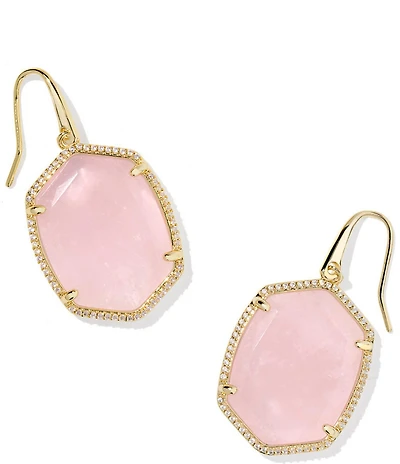 Kendra Scott Daphne Pave Frame Drop Earrings