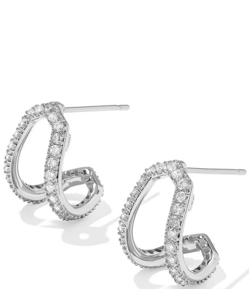 Kendra Scott Daphne Pave Huggie Hoop Earrings