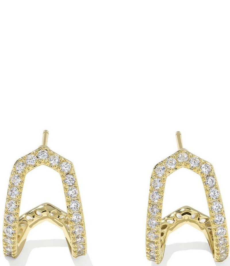 Kendra Scott Daphne Pave Huggie Hoop Earrings