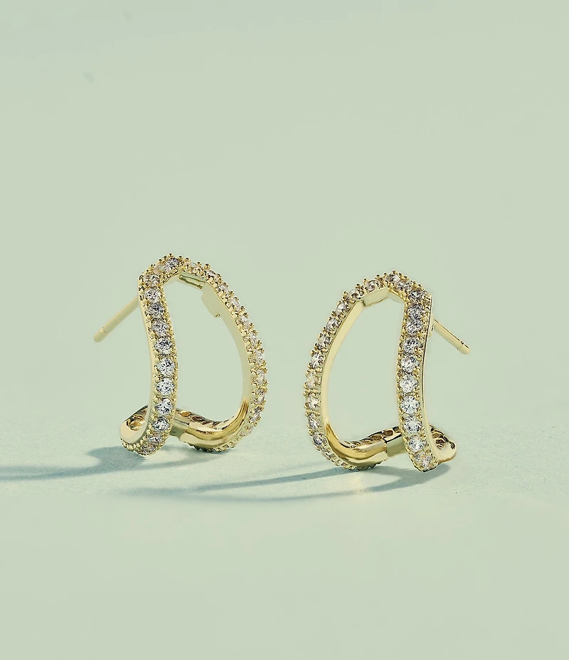 Kendra Scott Daphne Pave Huggie Hoop Earrings