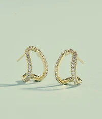 Kendra Scott Daphne Pave Huggie Hoop Earrings
