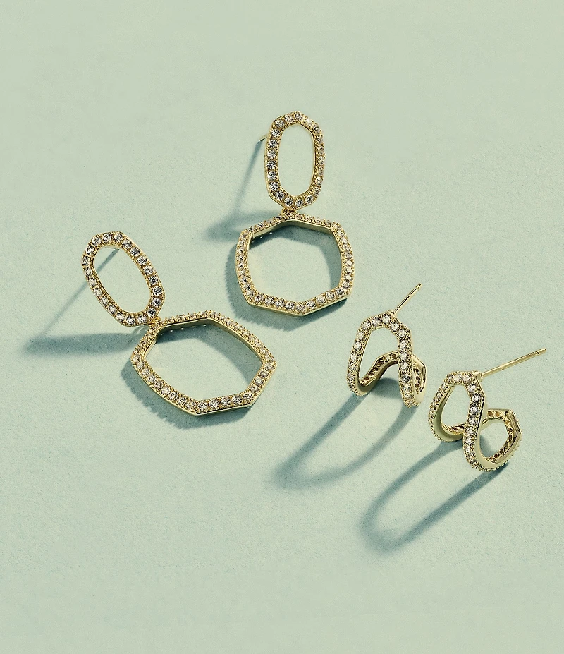 Kendra Scott Daphne Pave Huggie Hoop Earrings