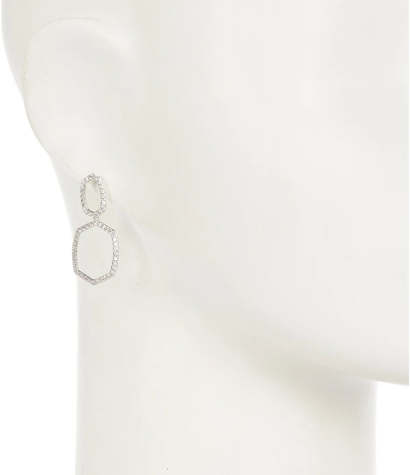 Kendra Scott Daphne Pave Open Frame Drop Earrings